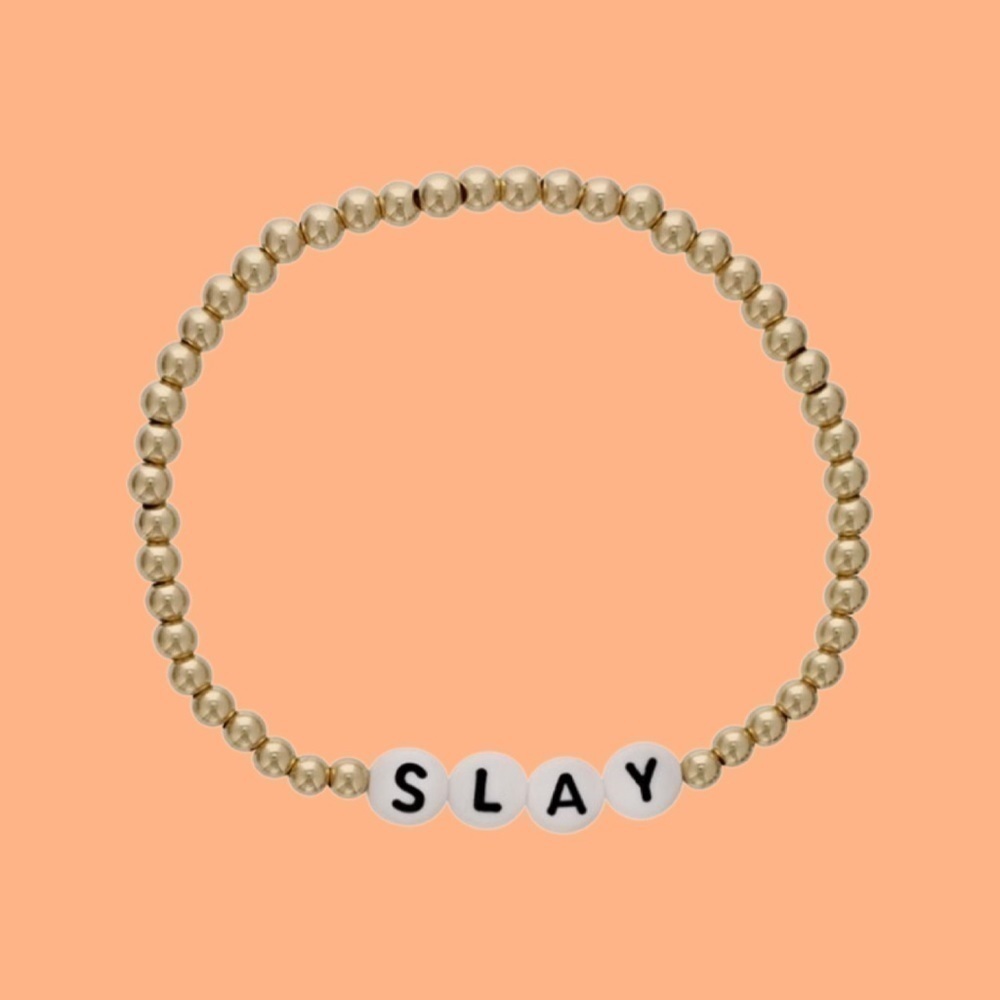 Custom Message Beaded Bracelet - Picture 3 of 3